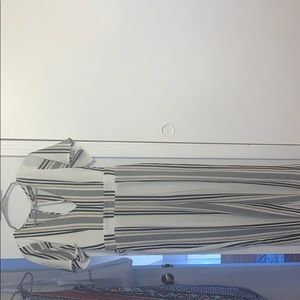 Striped sheer jumpsuit